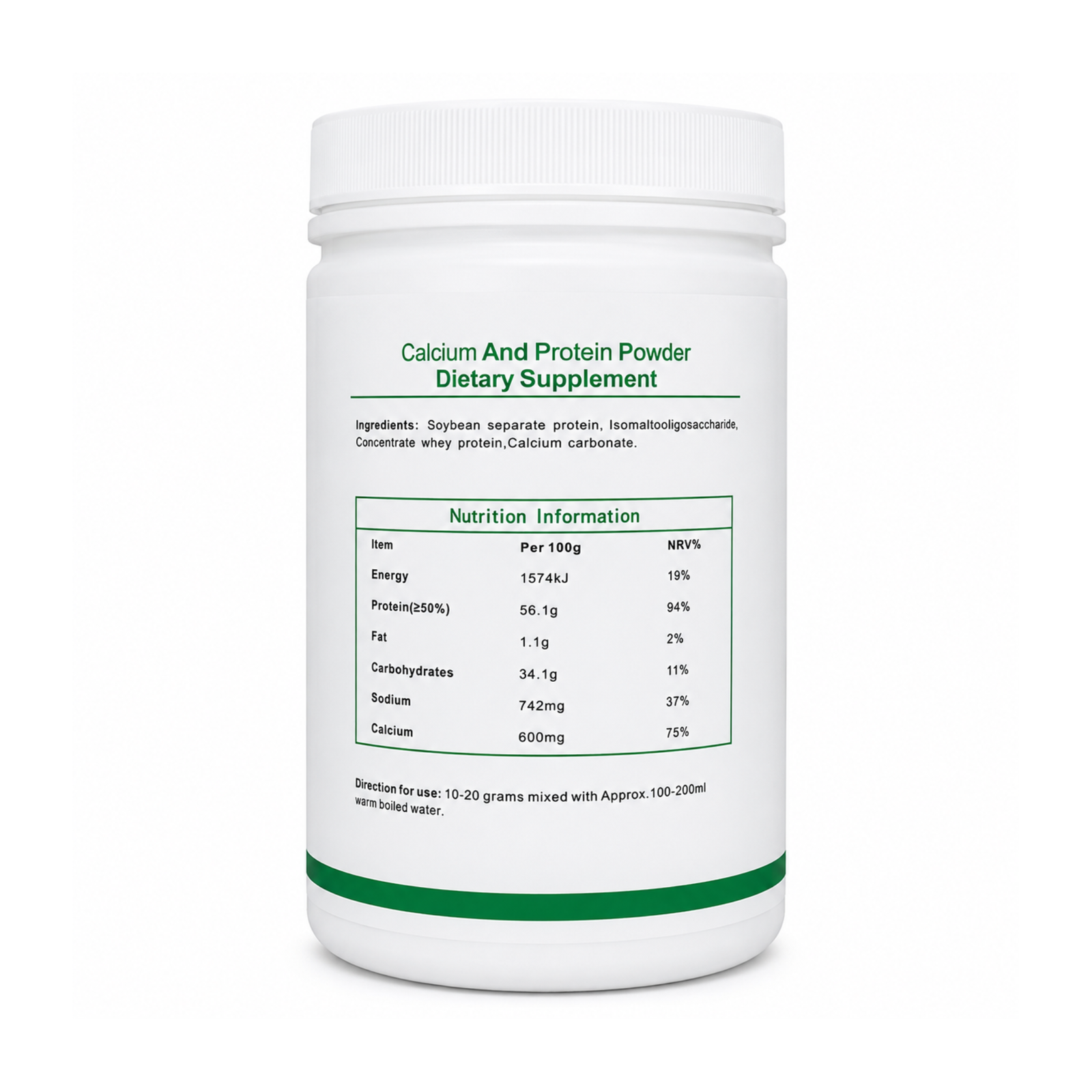 Calcium and Protein Powder